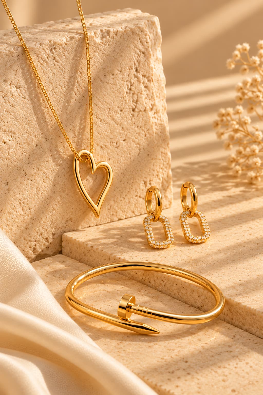 Everyday elegance in gold jewelry