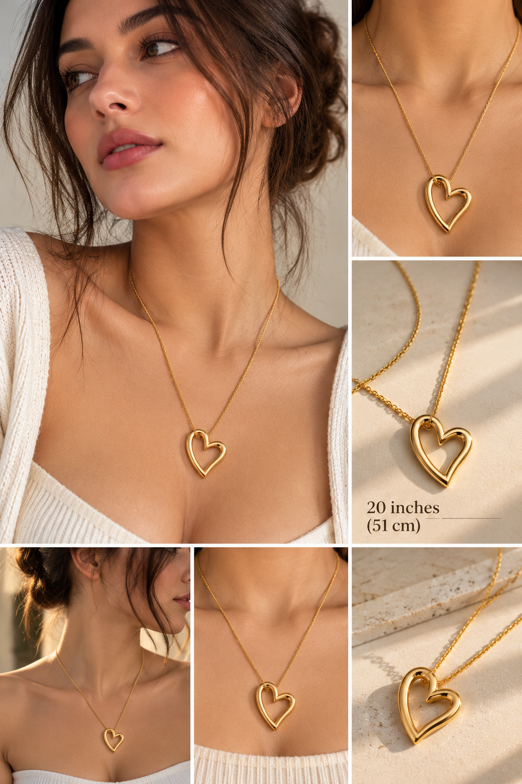 Amora Open Heart Necklace - Image 2