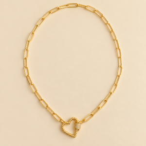 Amora Heart Clasp Chain Necklace