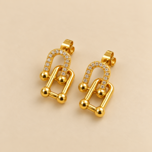 Éclat Pavé Link Earrings