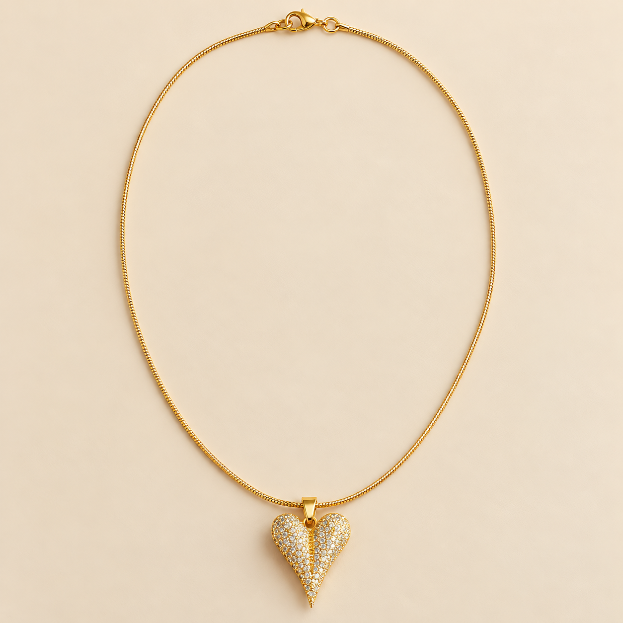 Amora Pavé Heart Necklace