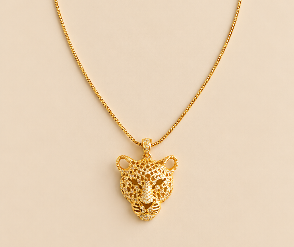 Panthère Crystal Pendant Necklace