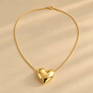 Amora Sculpted Heart Necklace