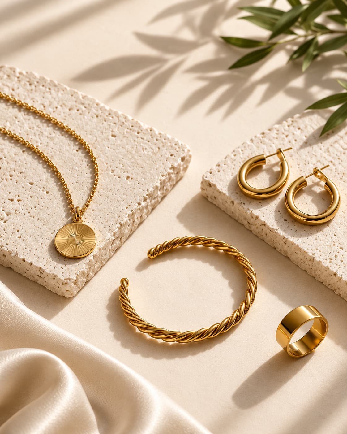 Sunlit gold jewelry from SAPHORIE